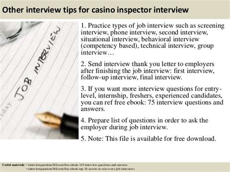 casino floor supervisor interview questions